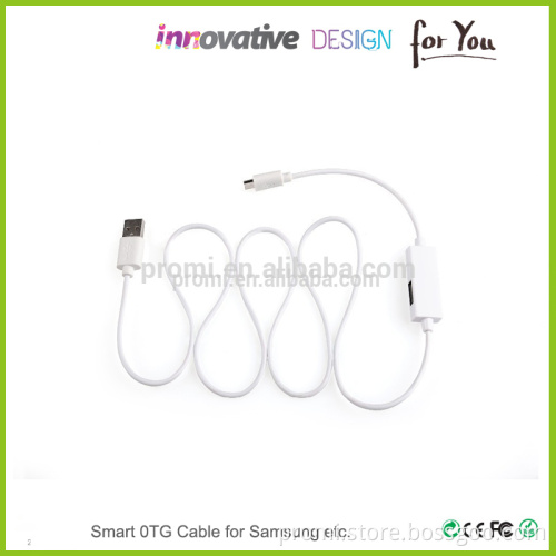 Charge while using USB otg function mini otg cable for Samsung